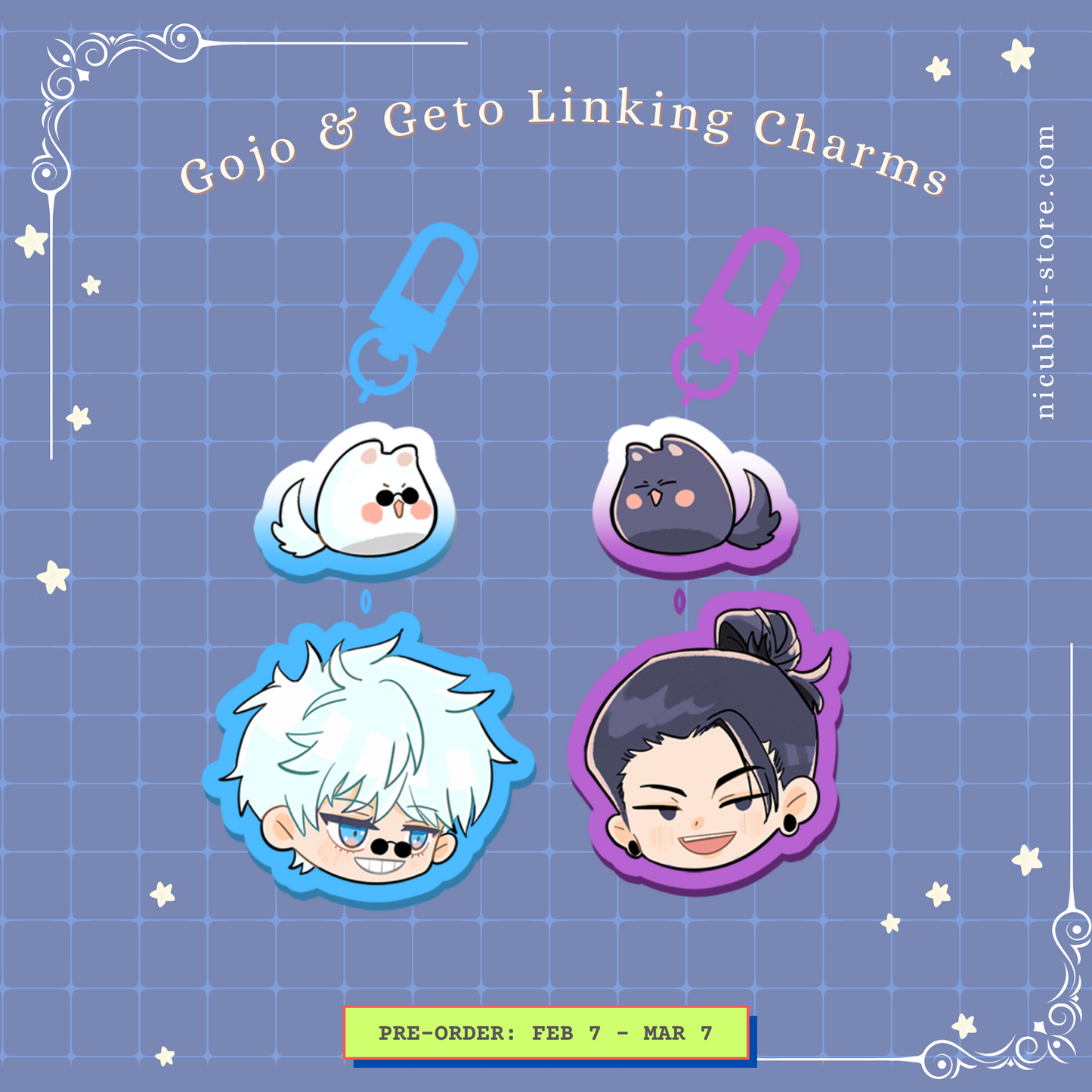 Jujutsu Kaisen Gojo & Geto Acrylic Charms