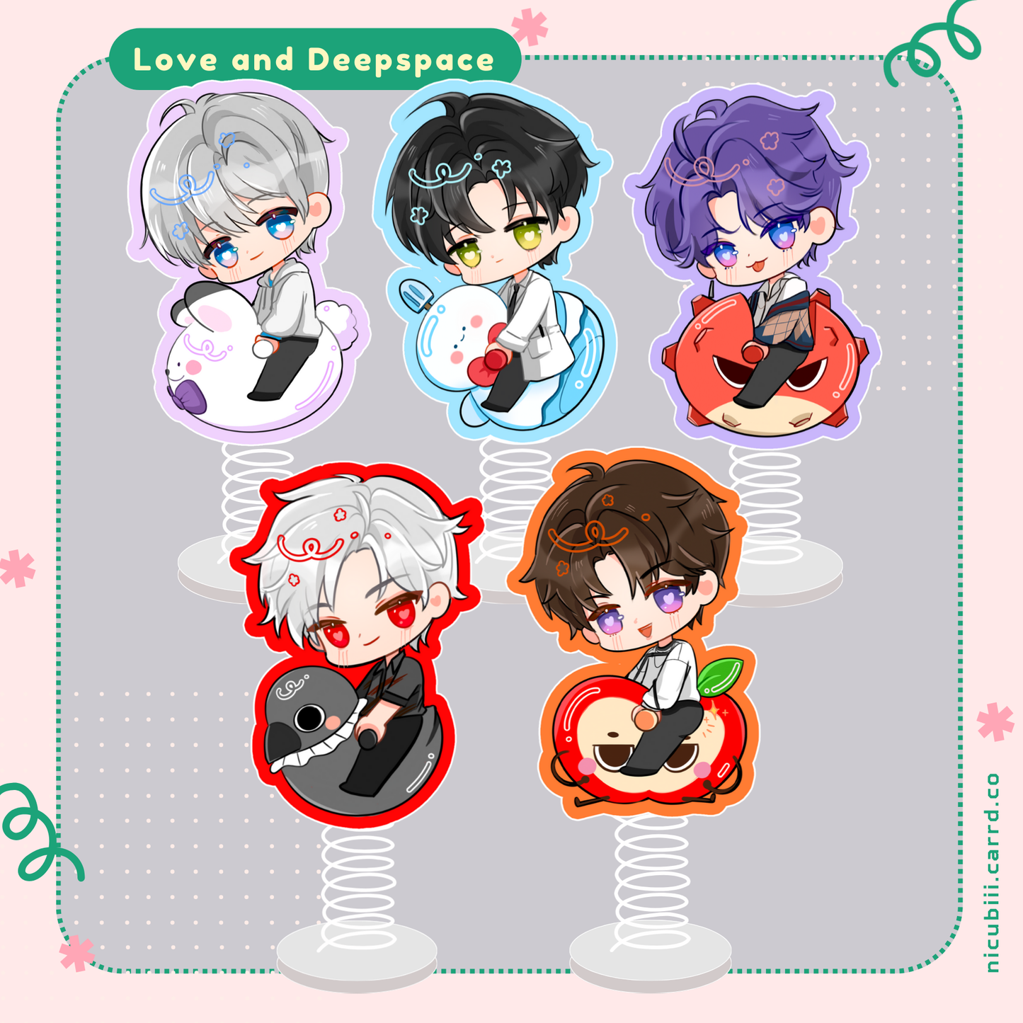 Love and Deepspace Acrylic Spring Charms/Sticker