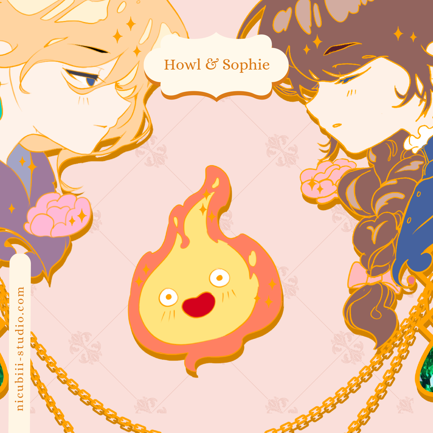 Howl & Sophie Linking Pins