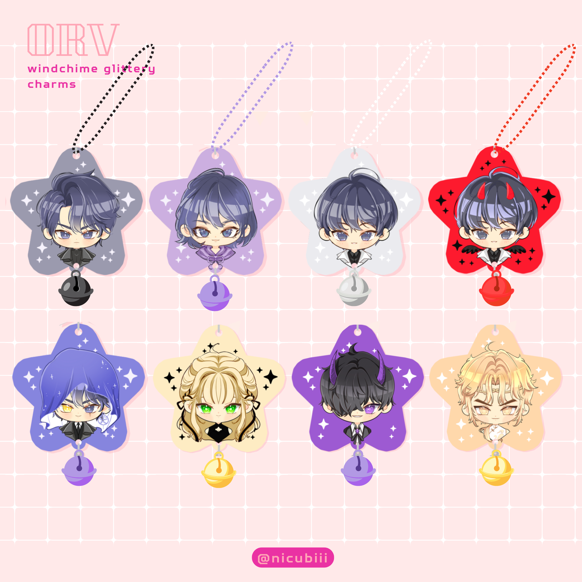 ORV Star Glitter Charms – nicubiii-studio