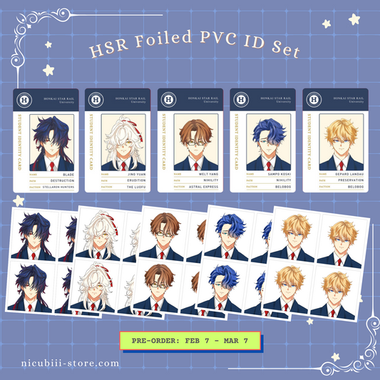 [Pre-order] HSR Gold Foil PVC IDs + Photo Set