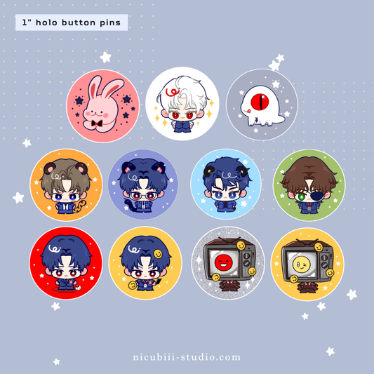 gsgw 1" holo button pins