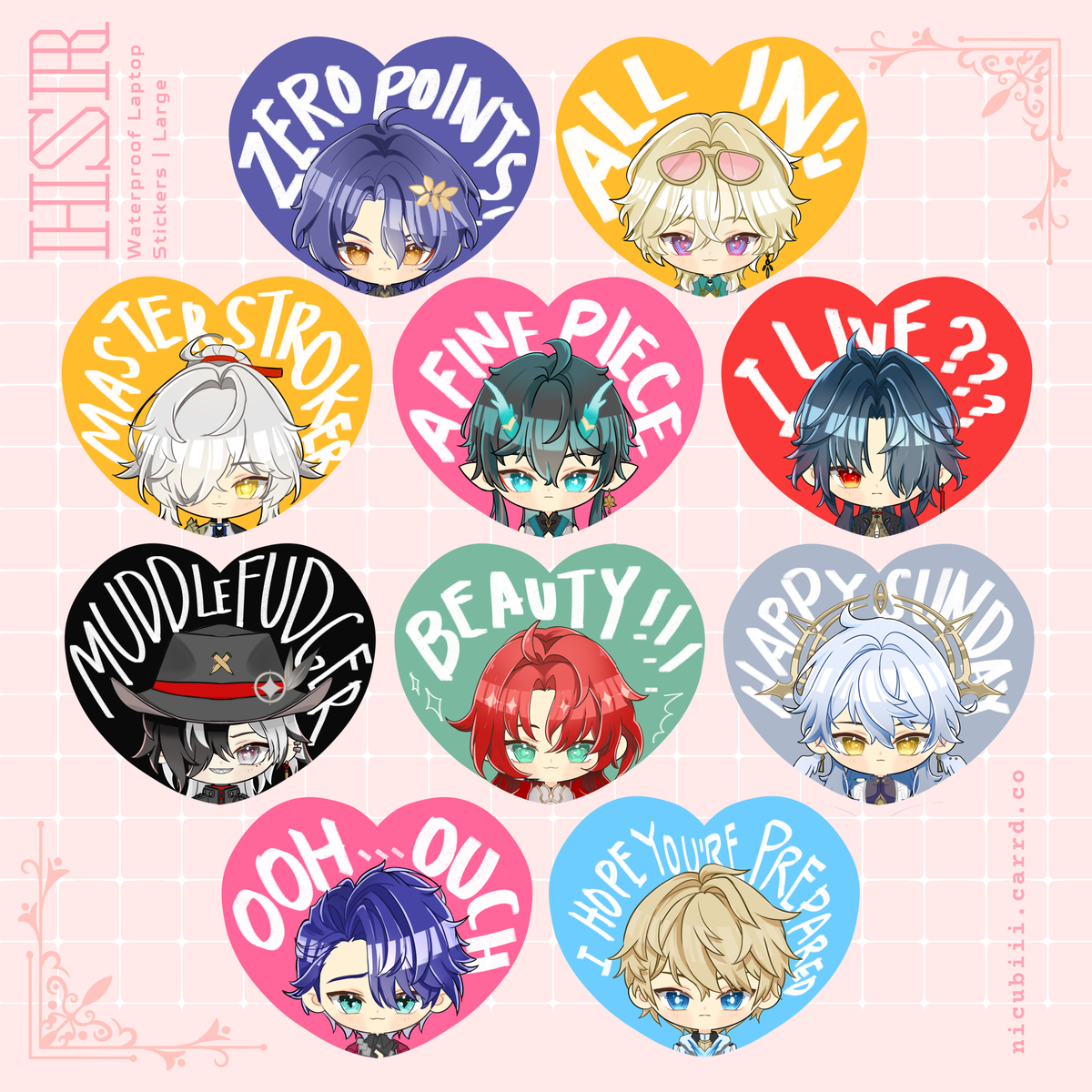 HSR Stickers (Large) – nicubiii-studio