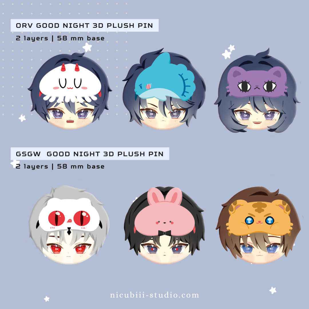 ORV & GHOST STORY 3D Plush Pins