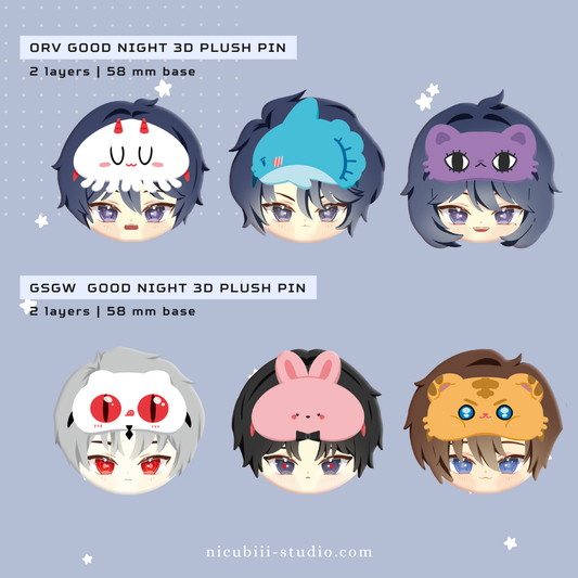 ORV & GHOST STORY 3D Plush Pins