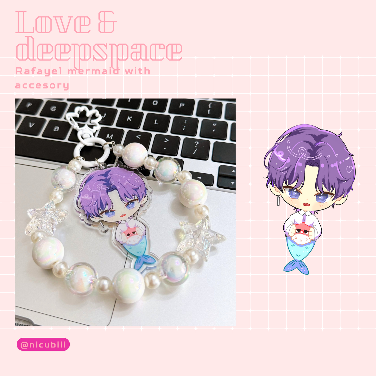 LADS Love and Deepspace Acrylic Keychain Rafayel