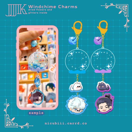 Jujutsu Kaisen Windchime Acrylic Charms