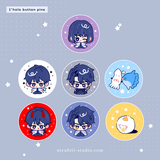 orv 1" holo buttons