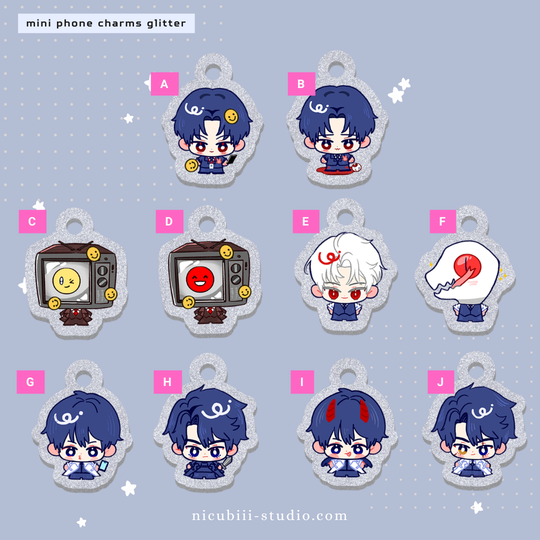 orv + ghost story mini phone charms