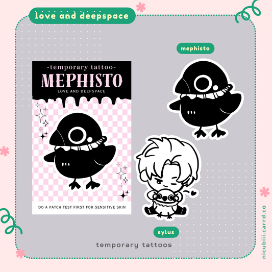 Sylus Mephisto Temporary Tattoo