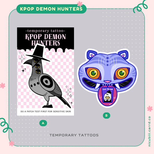 Kpop Demon Hunters Temp Tattoo