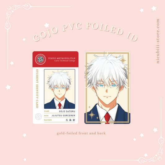 Jujutsu Kaisen Gojo Gold Foil PVC ID