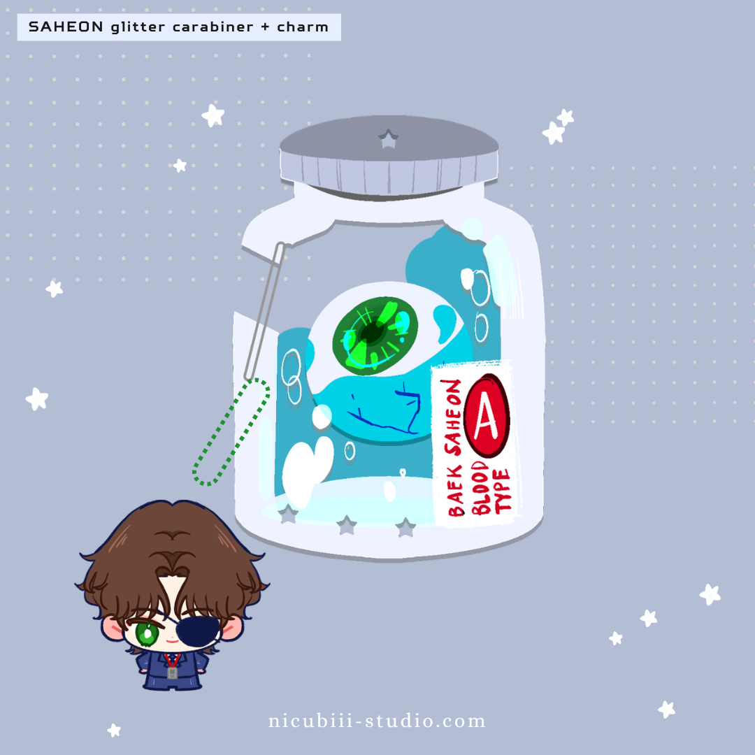 baek saheon carabiner + charm