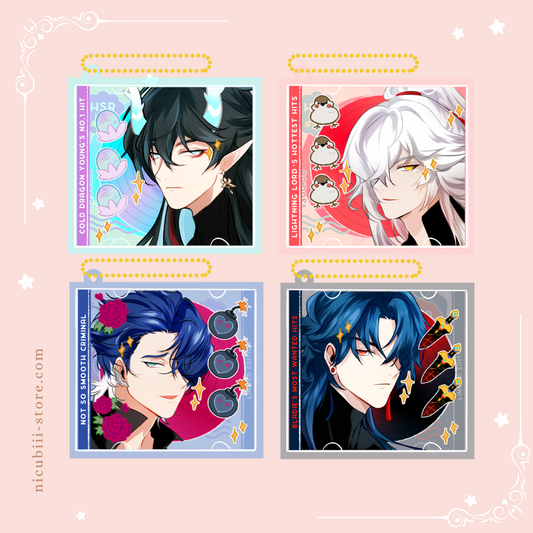 Honkai Star Rail Glitter Quicksand CD Charms