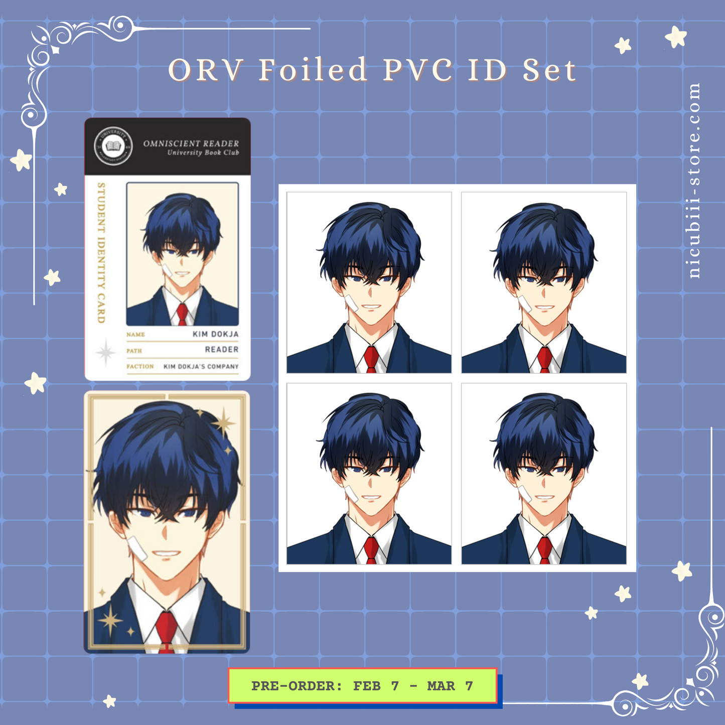 [Pre-order] ORV YooHanKim Gold Foil PVC IDs + Photo Set