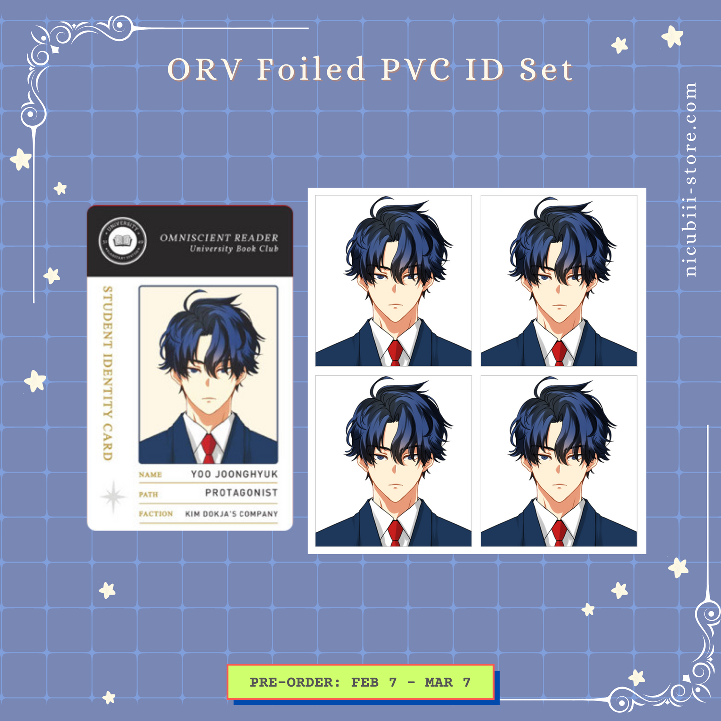 [Pre-order] ORV YooHanKim Gold Foil PVC IDs + Photo Set