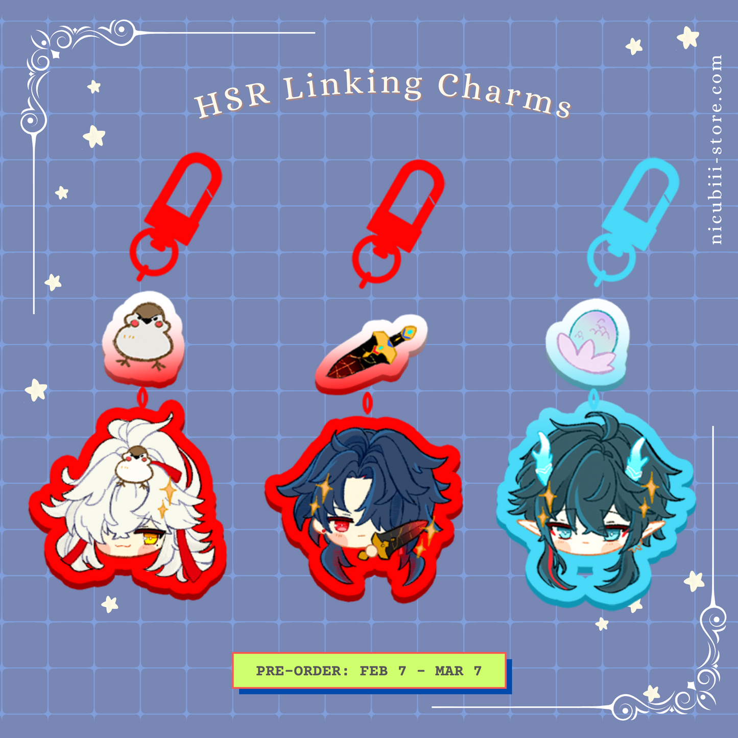 [Pre-order] HSR Acrylic Charms