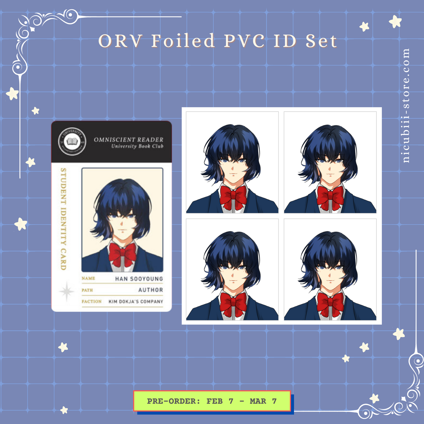 [Pre-order] ORV YooHanKim Gold Foil PVC IDs + Photo Set