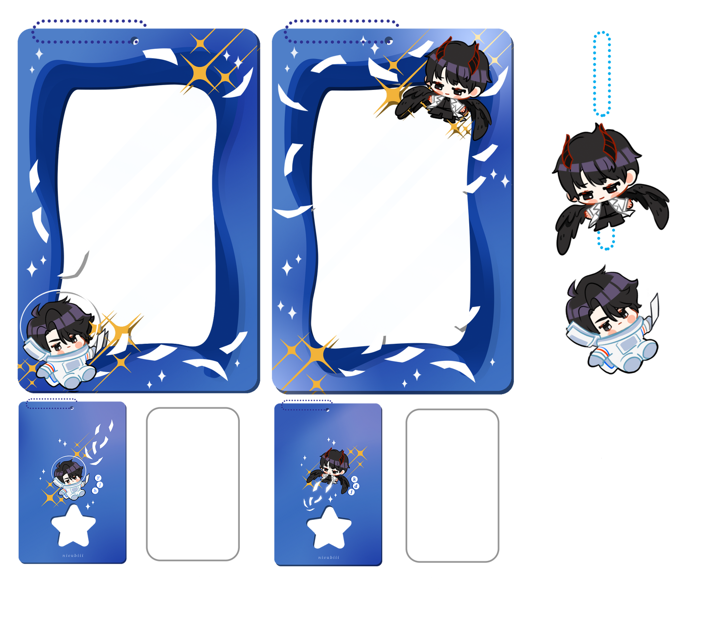 Pre-order: Joongdok Acrylic Card Holder with Acrylic Charm