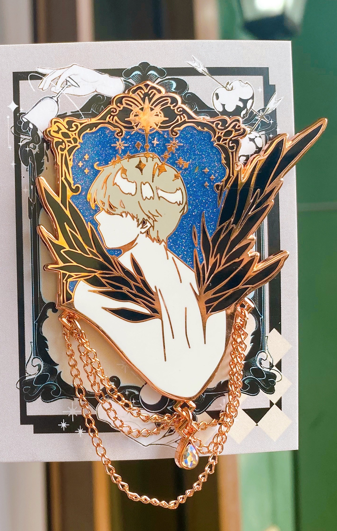 [ROSE GOLD] V & Jimin Celestial Wings Enamel Pins