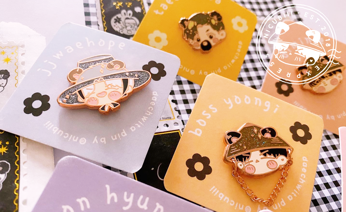 Chibi Pin Merch Chibi Pins SET C – nicubiii-studio