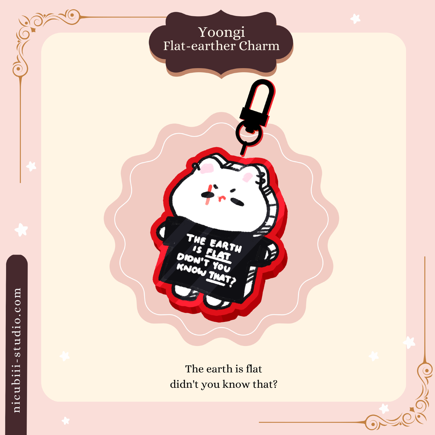 [Pre-order] Suga Agust D Flat-earther Charm