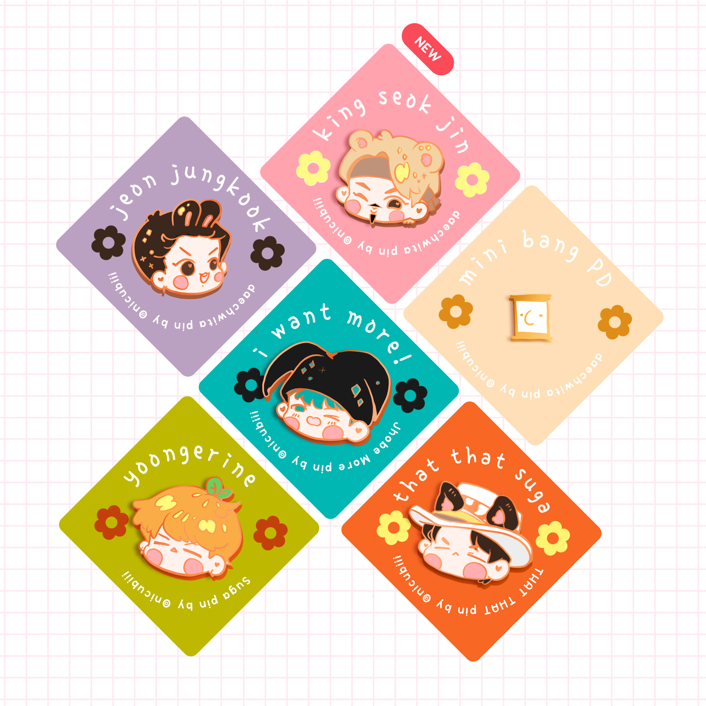 Chibi Pins SET C