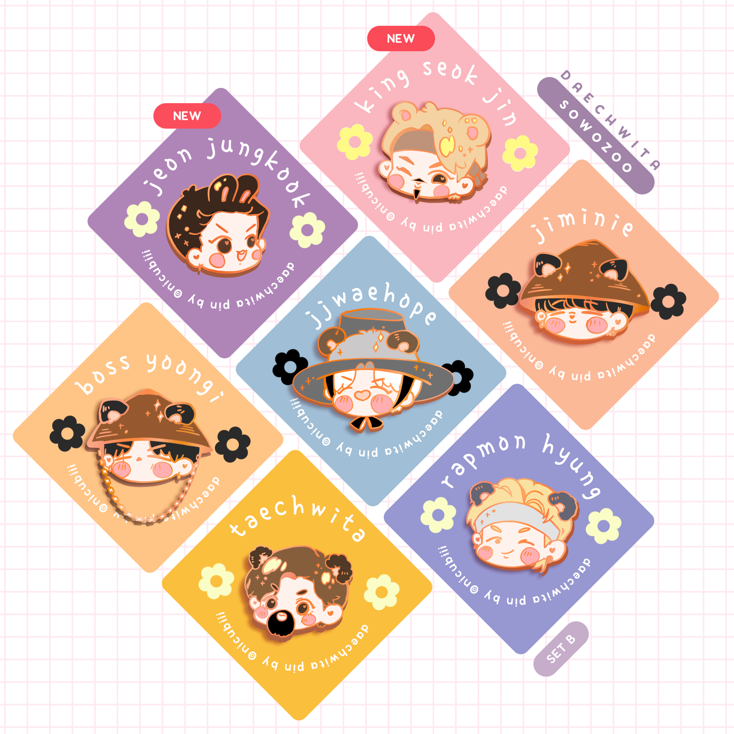 Daechwita Chibi Pin SET B