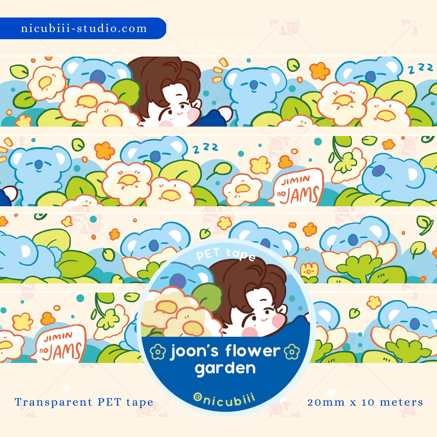 Joon's Flower Garden PET Tape