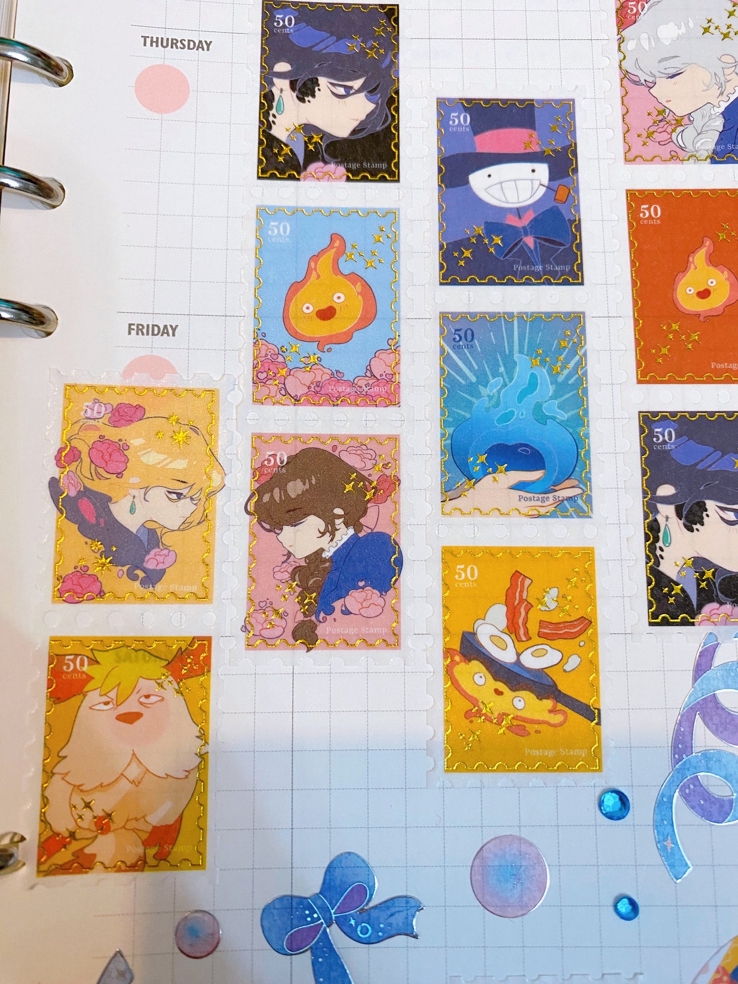 Howl's Moving Castle Stamp Washi Tape