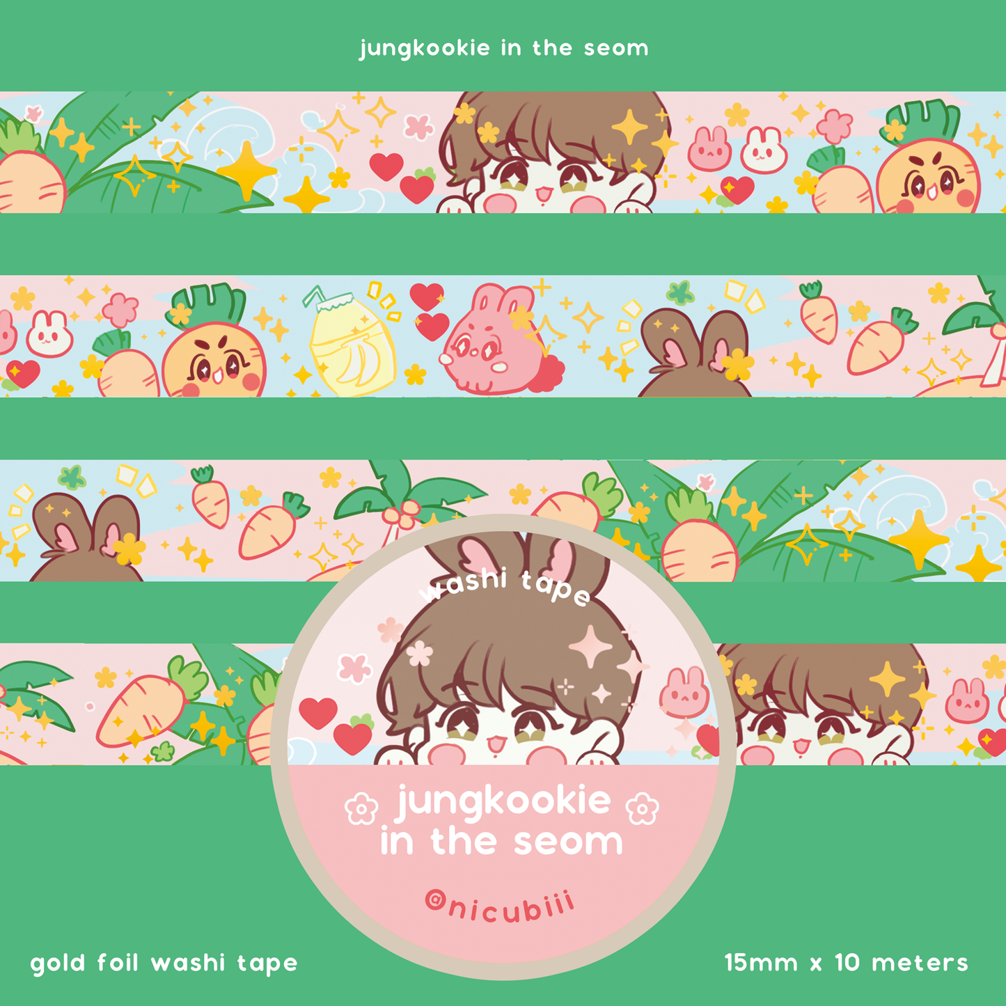 Jungkookie in the Seom Washi Tape