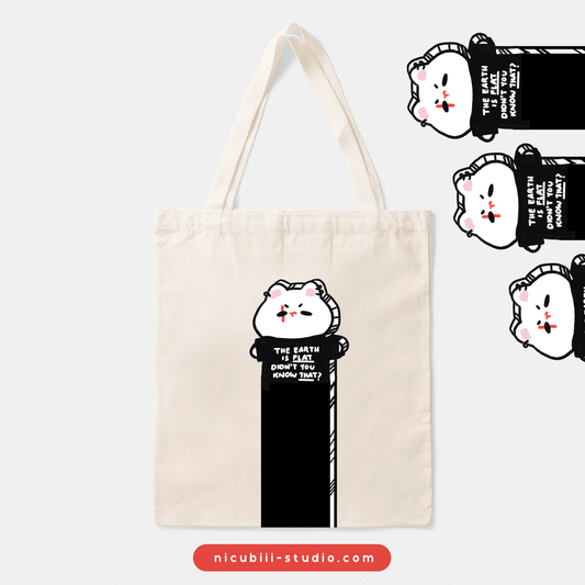 [Pre-order] Flat Earther Cat Yoongi Tote #2