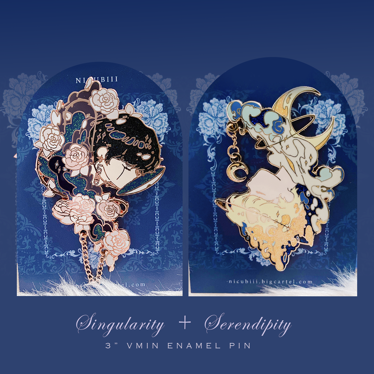 3" Singularity & Serendipity Pin | Jimin & V